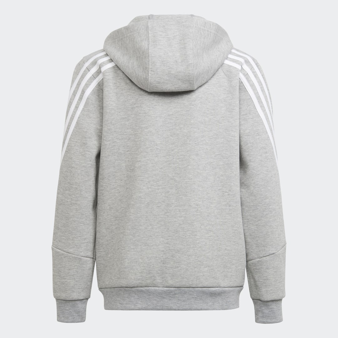 Detalle 2 de Chaqueta con capucha Future Icons 3 bandas de Adidas