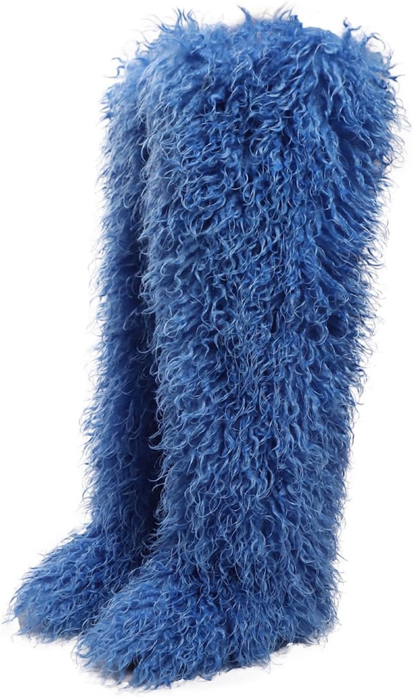 Thumbnail 5 de YFJNV Thigh High Fur Boots 1 Pair