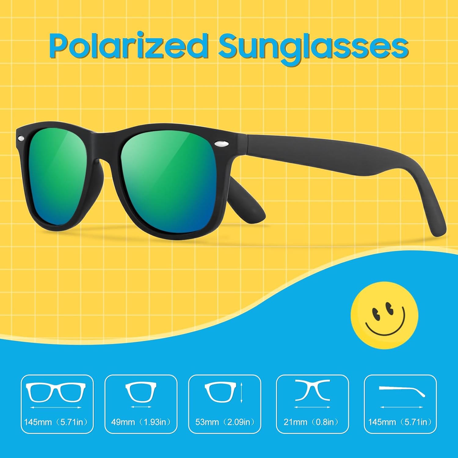 Thumbnail 2 de Ymmott Occhiali da Sole Polarizzati Uomo – Stile Retrò, UV400 e Lente Polarizzata