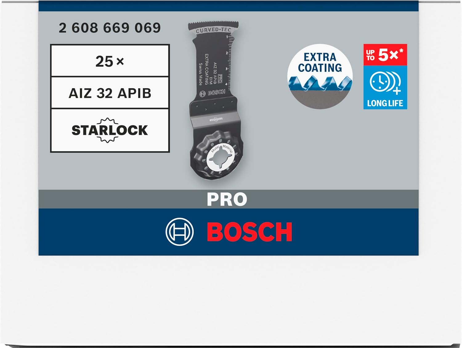 Thumbnail 1 de Bosch 1x PRO Multi Material AIZ 32 APIB Multitool Blade (Wood with Nails)