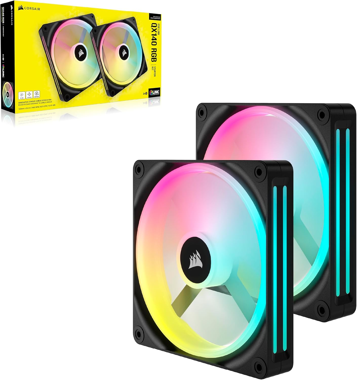 Thumbnail 9 de Corsair iCUE Link QX140 RGB Ventiladores 140mm, Pack de Inicio🌀