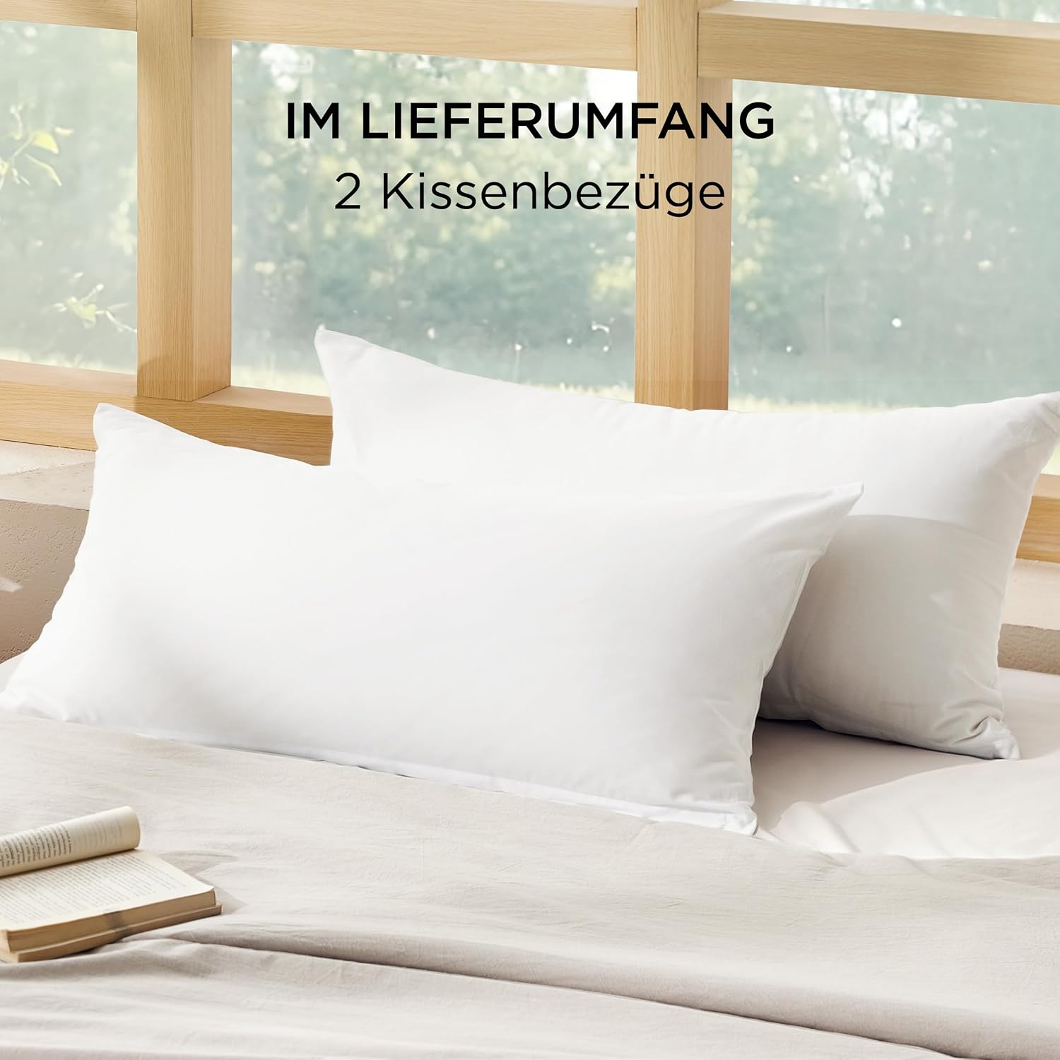 Thumbnail 5 de BEDSURE Kissenbezug 40x80 2er Set
