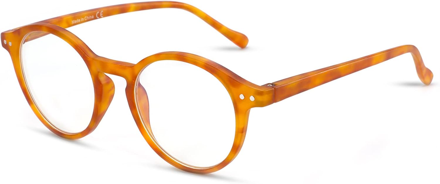 Thumbnail 1 de ZENOTTIC Blaue-Licht-Blockieren-Brille mit rundem Retro-Rahmen (Leicht, Damen & Herren) – bis zu 90% Blaulicht-Blockierung