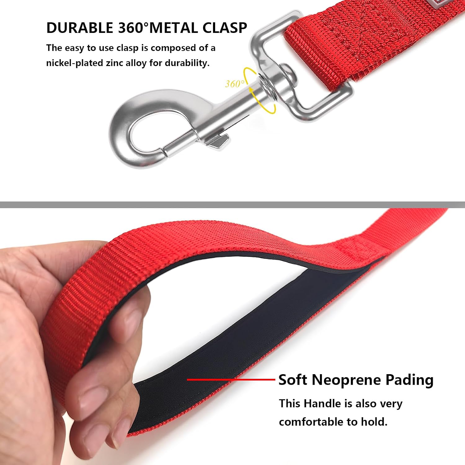 Thumbnail 2 de PenSeepet Reflective Dog Leash 6 ft