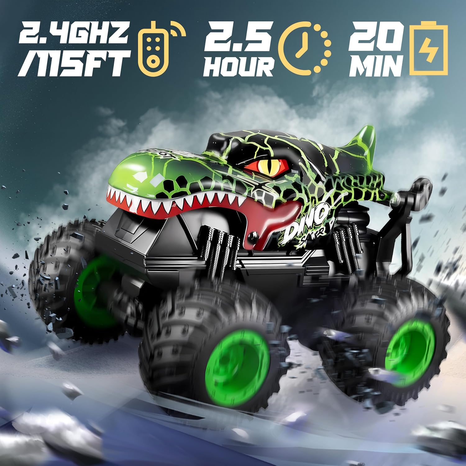 Detalle 2 de BEZGAR Remote Control Monster Truck 1:20