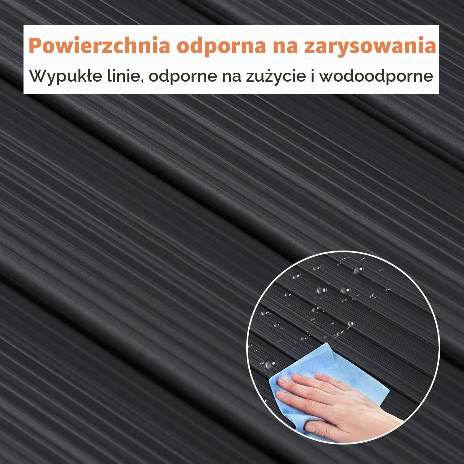 Thumbnail 3 de Sekey kratka osłonowa z PVC 160 × 400 cm, antracytowa, podwójnie wzmocniona