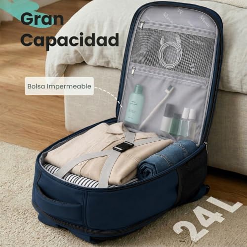 Thumbnail 5 de MATEIN Mochila de viaje 40 × 30 × 20 cm, 24 L y bolsillo para portátil de 15,6”