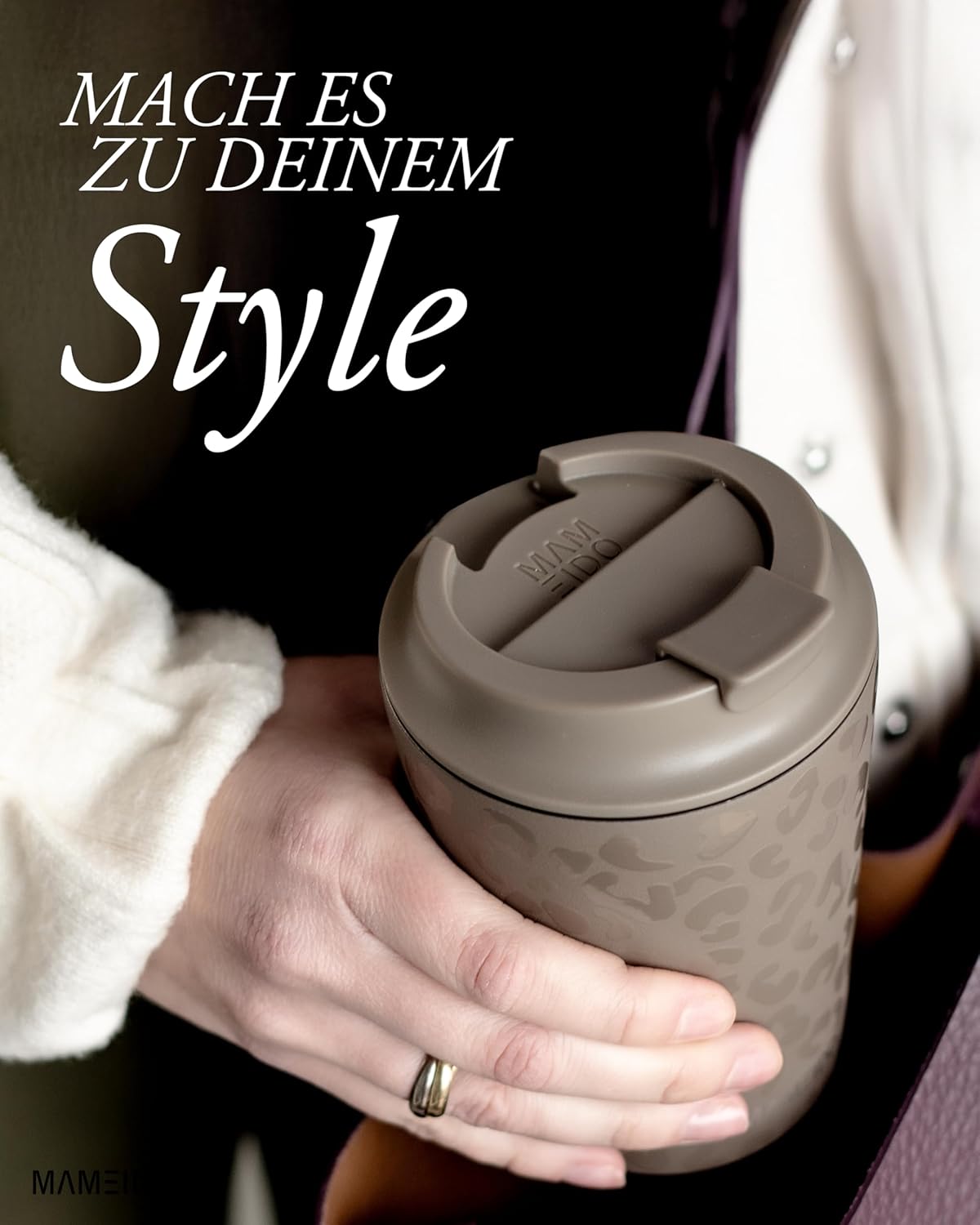 Detalle de MAMEIDO Thermobecher 350 ml doppelwandig