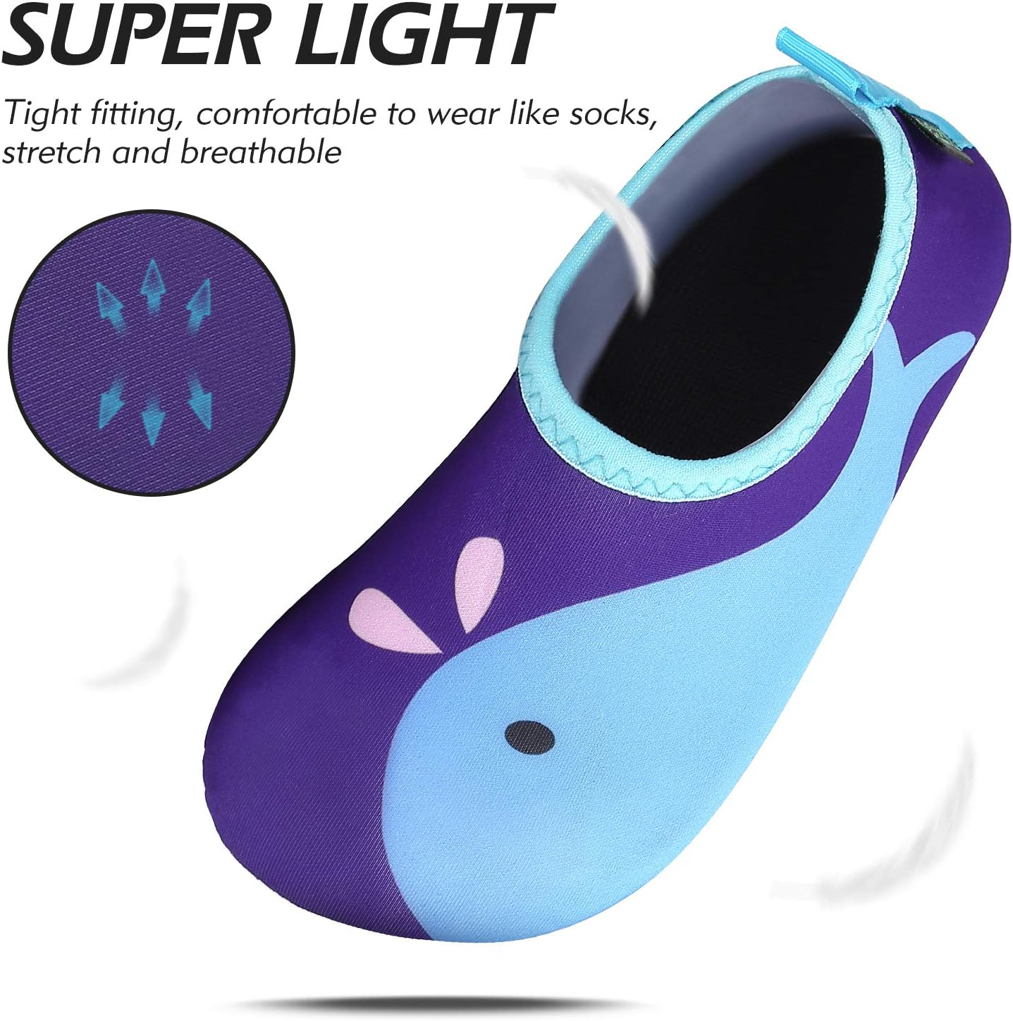 Thumbnail 3 de SAGUARO Kinder Badeschuhe mit rutschfester Sohle, schnell trocknend und leicht packbar (21–35 EU)