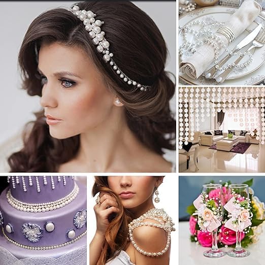 Detalle 2 de Faux Pearl Bead Garlands 25m roll garland ๐