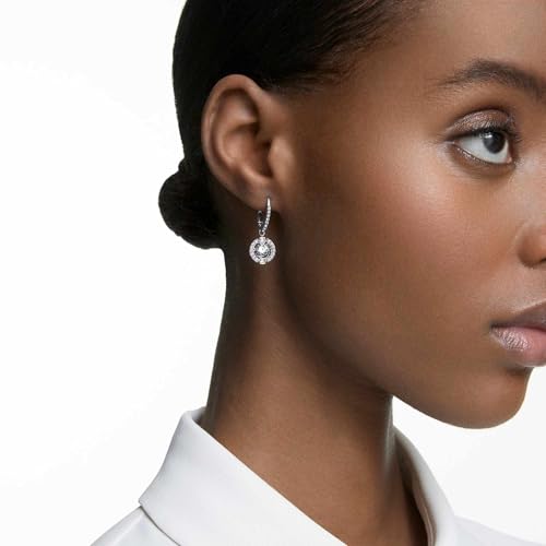Detalle de Swarovski Orecchini pendenti Sparkling Dance Round, Bianchi, placcato rodio