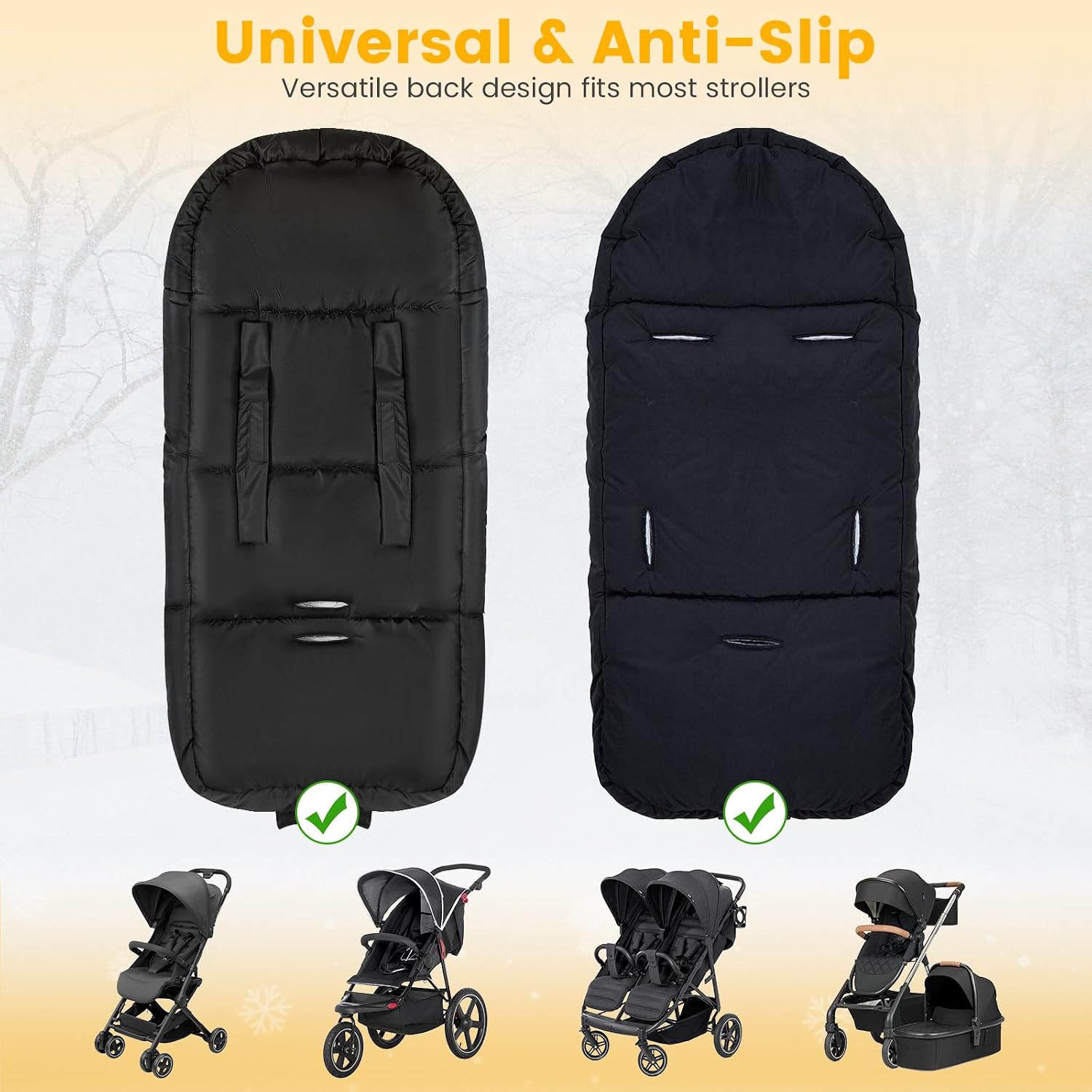 Detalle 2 de Orzbow Winter Footmuff Universal pushchair footmuff
