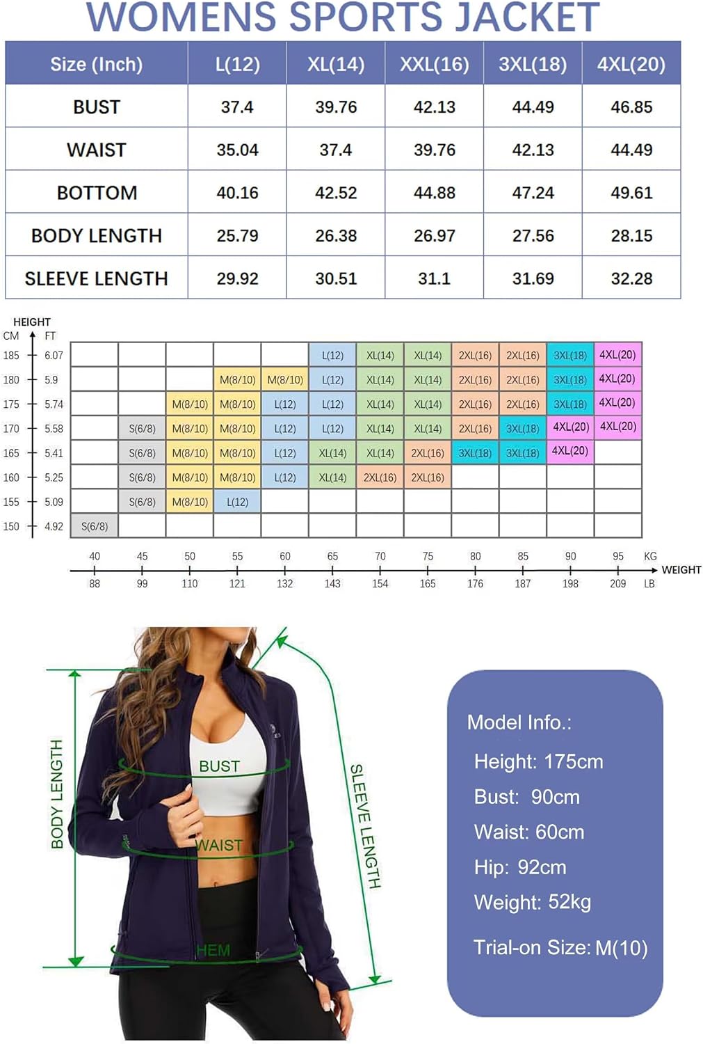 Thumbnail 6 de HDTIYUYP Womens UPF Jacket for Running