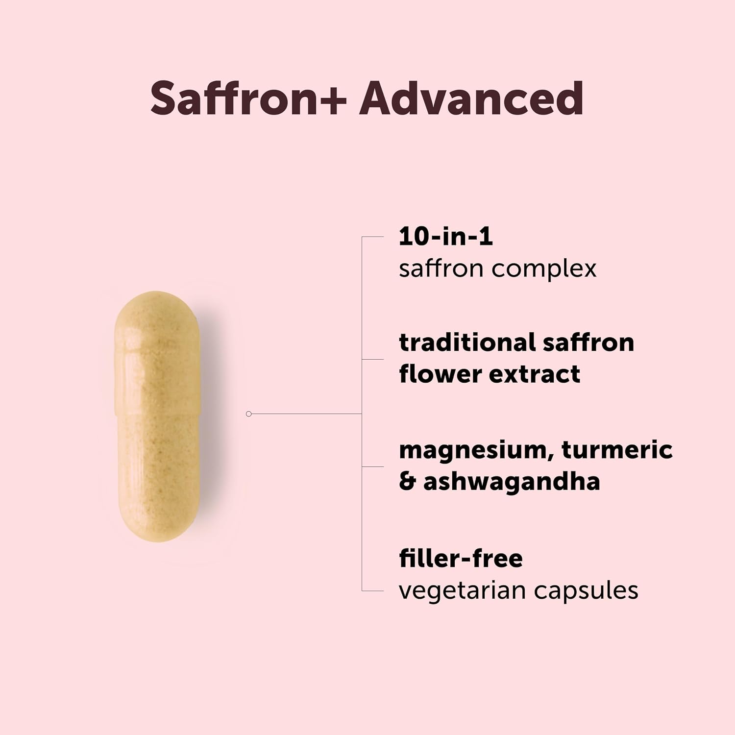 Detalle 2 de Micro Ingredients Saffron+ 10-in-1 Supplement, 120 Vegetarian Capsules