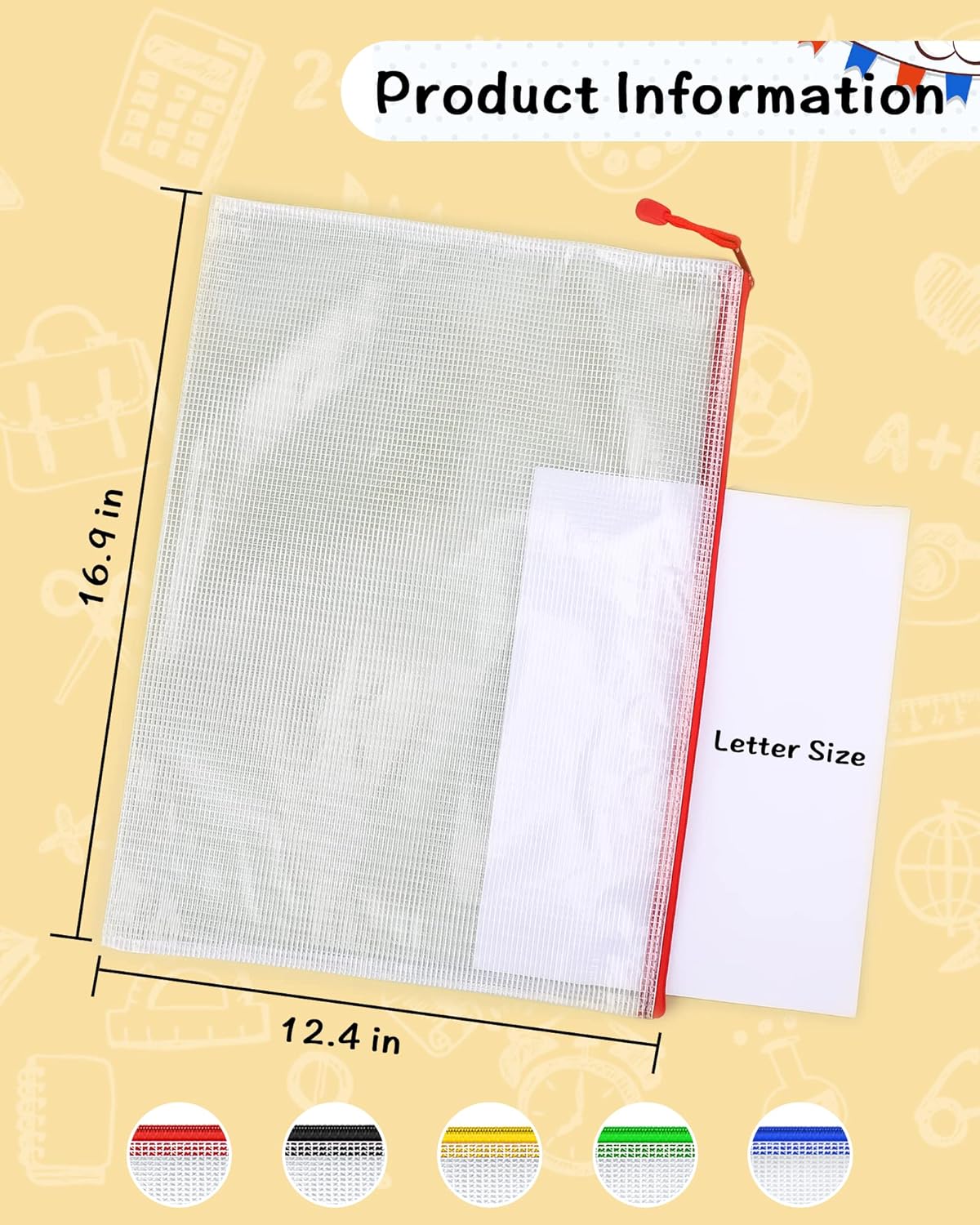 Thumbnail 1 de Umriox A3 Document Folder 5PCS waterproof zipper pouch 📁