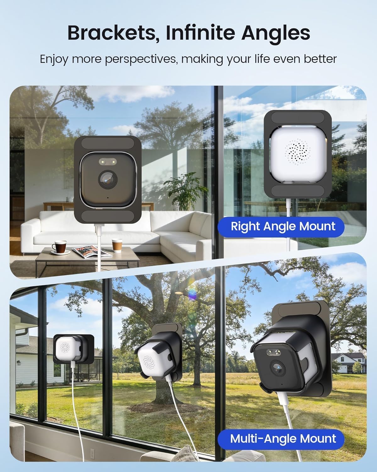 Thumbnail 4 de Aqash Window Security Camera 2 Pack: 2K 3MP, 5GHz WiFi, Night Vision for Looking Outside
