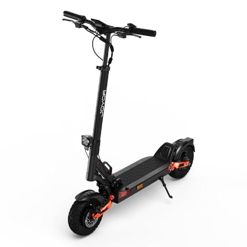 Detalle de Joyor T-PRO 500W×2: patinete eléctrico potente para largas rutas y terrenos variados