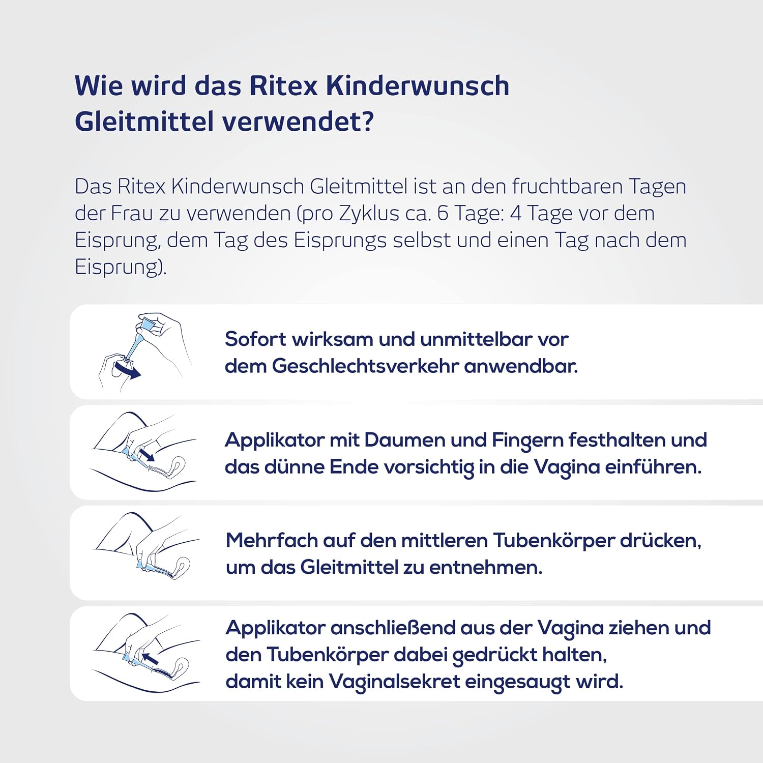 Thumbnail 6 de Kinderwunsch Gleitmittel Ritex 8 x 4 ml