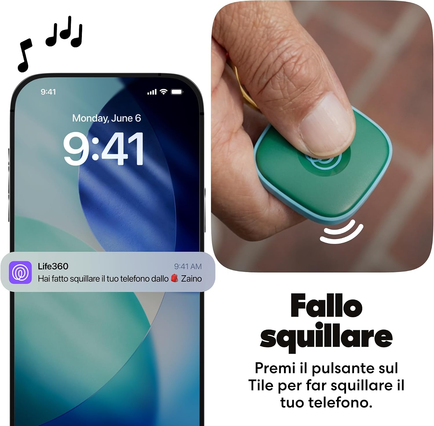 Thumbnail 3 de Life360 Tile - Localizzatore Bluetooth quadri-pack: trova chiavi, borse e oggetti, SOS e integrazione Life360