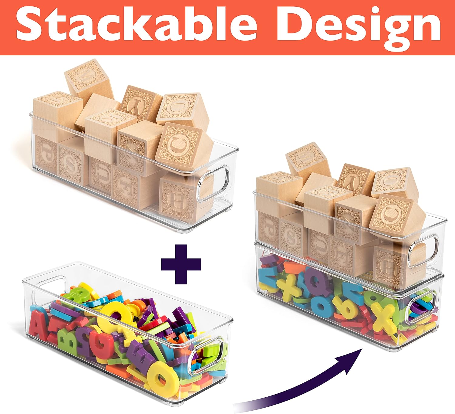 Detalle de ClearSpace 8-Pack Plastic Pantry Organization and Food Storage Bins