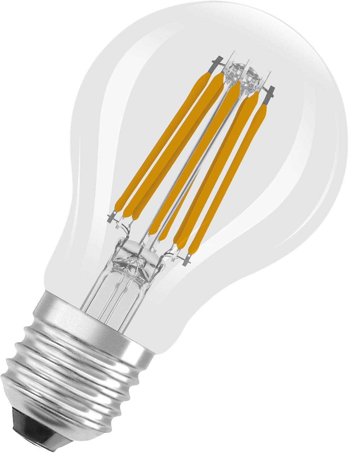 Detalle 2 de OSRAM Lampade LED ad alta efficienza E27 4W – confezione da 5, vetro filamento 2700K