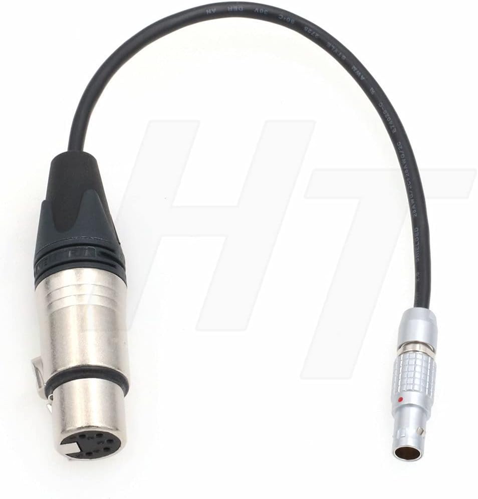 Thumbnail 1 de HangTon XLR 5 Pin to 6 Pin Microphone Preamplifier Cable for ARRI Alexa Mini LF (30 cm)