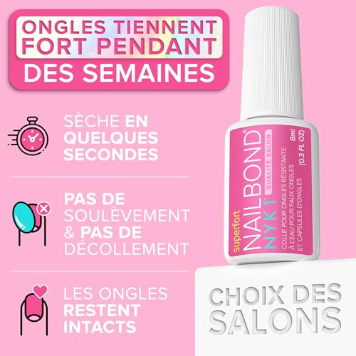 Detalle de NYK1 Colle Ongle Extra Forte 8 ml pour Faux Ongles & Press On Nails
