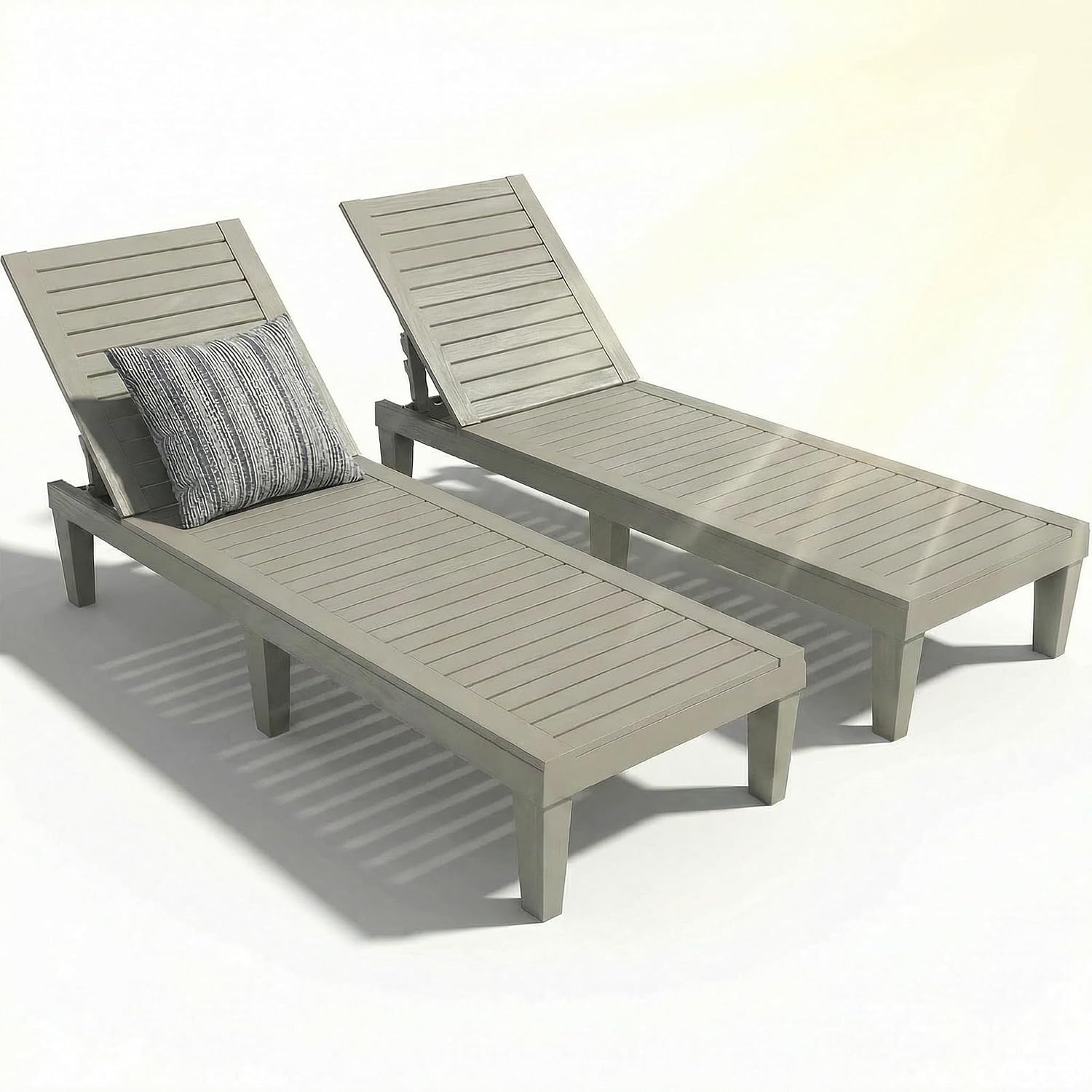 Detalle de EFU Outdoor Lounge Chairs, 5-Position Adjustable