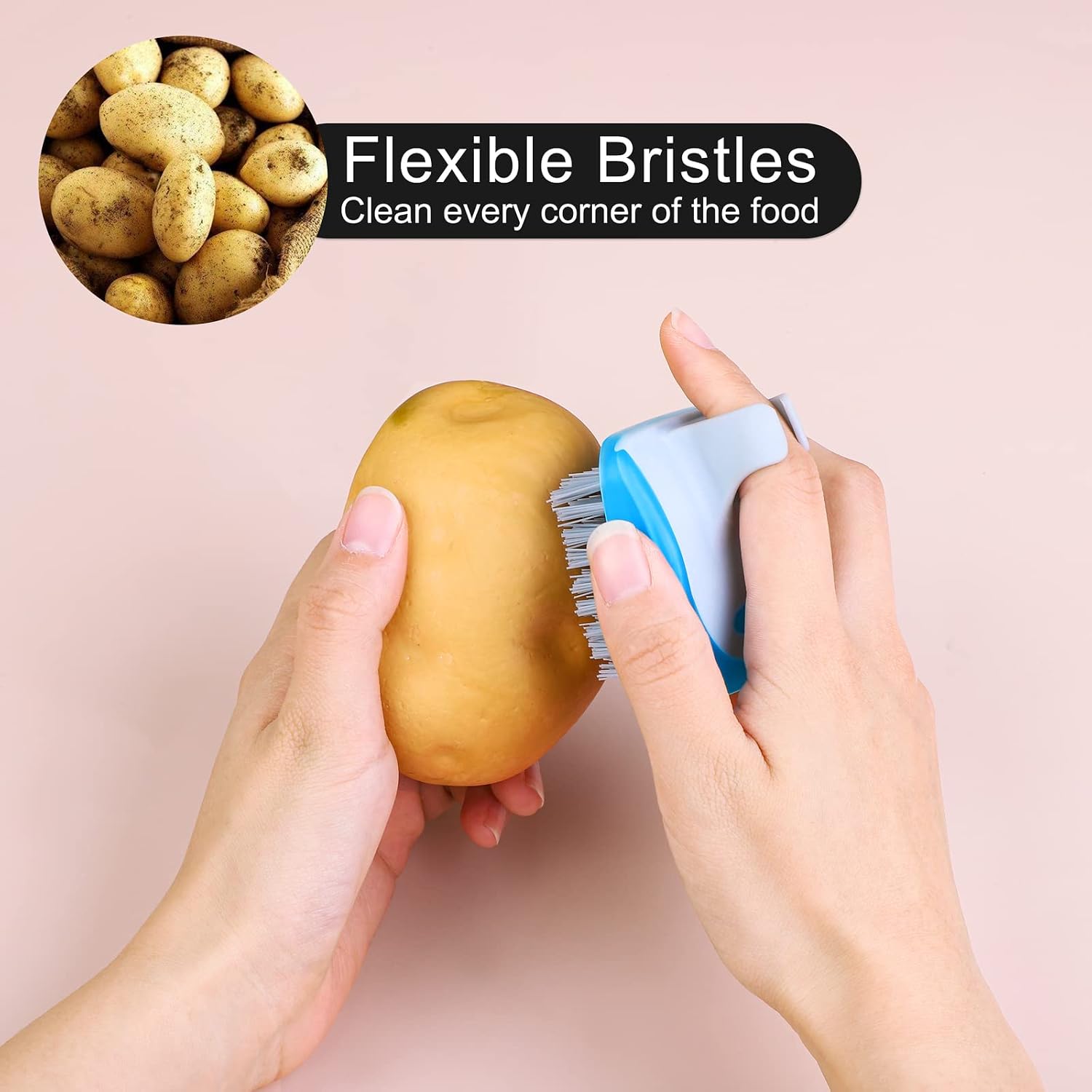 Detalle de Aodaer Vegetable Brush Set, Silicone