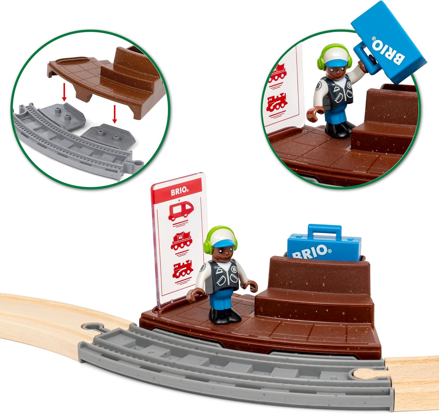 Thumbnail 4 de BRIO World 36102 Zugset mit Rückziehmotor – Spielzeuglok für Kinder ab 3 Jahren