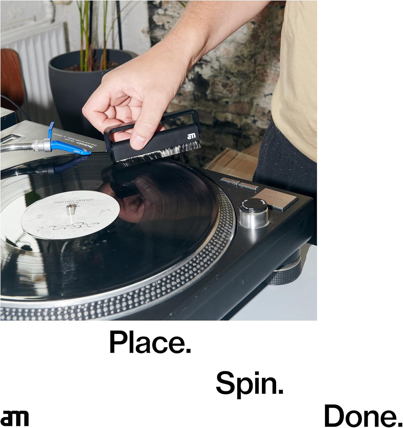 Thumbnail 4 de Antistatische Kohlefaserbürste für Schallplatten (Carbon Vinyl Reinigungsbürste) – Staub- & Static-Entfernung, schwarz