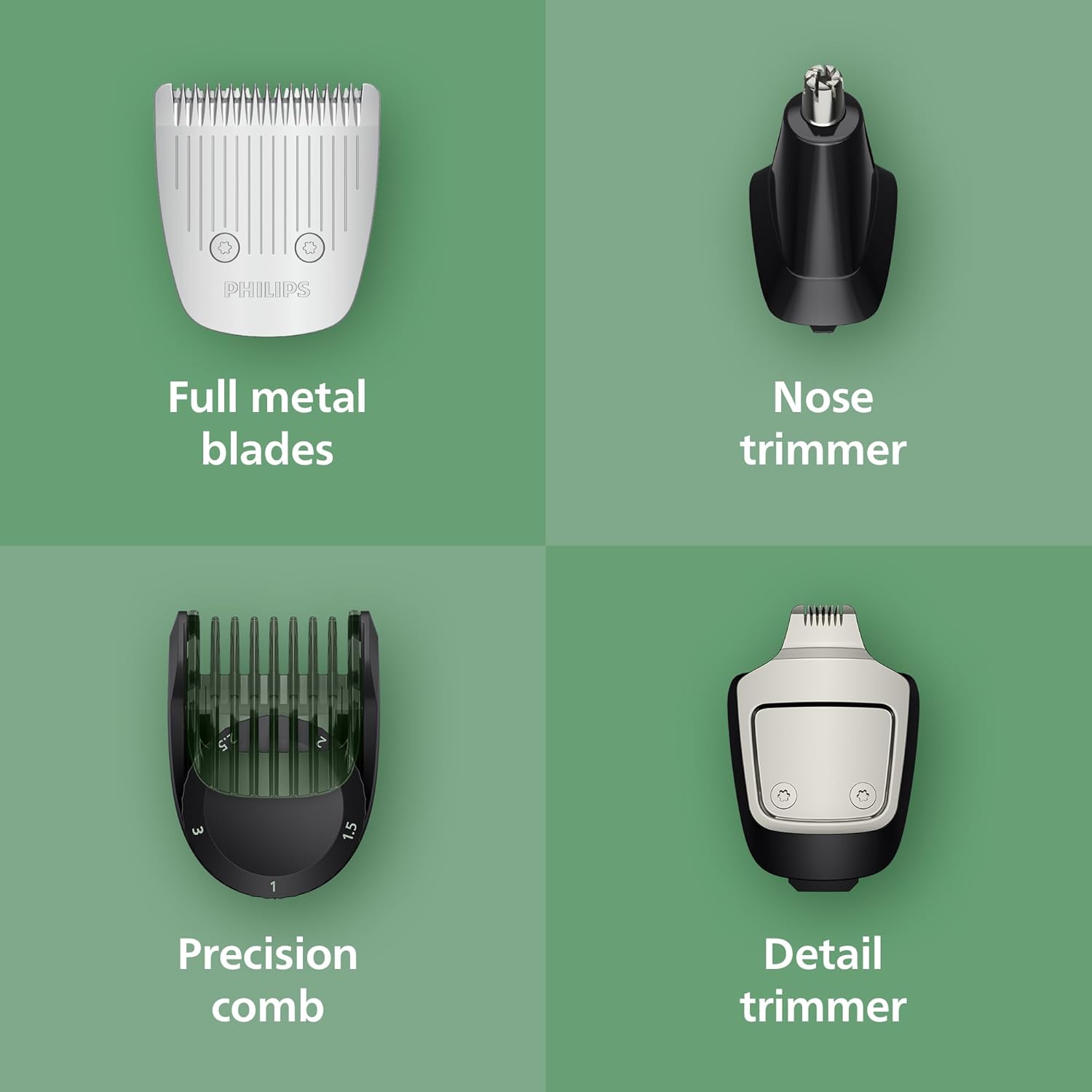 Detalle 2 de Philips Multigroom 5000 Series MG5951/15 for Face, Head & Body 17 Settings