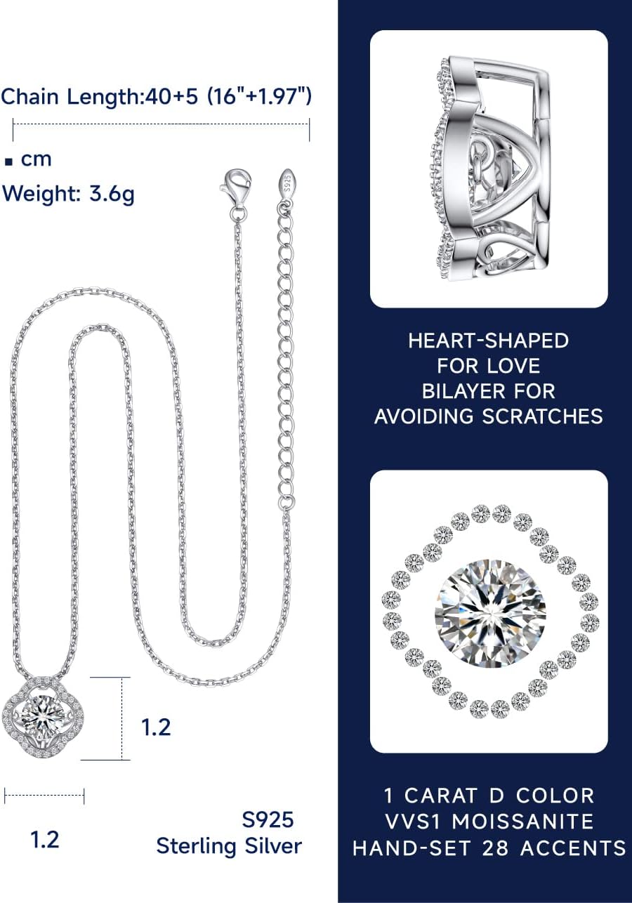 Thumbnail 5 de MomentWish Collier Moissanite 1 carat đ