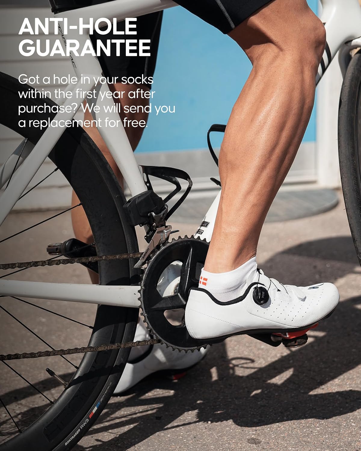 Detalle 2 de DANISH ENDURANCE Road Cycling Socks, Low-Cut, Anti-Blister, 3 Pack