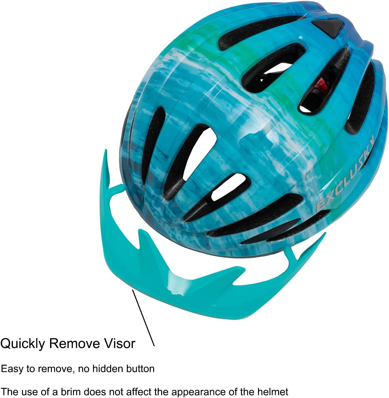 Detalle 1 de Kids bike helmet 50-57cm visor
