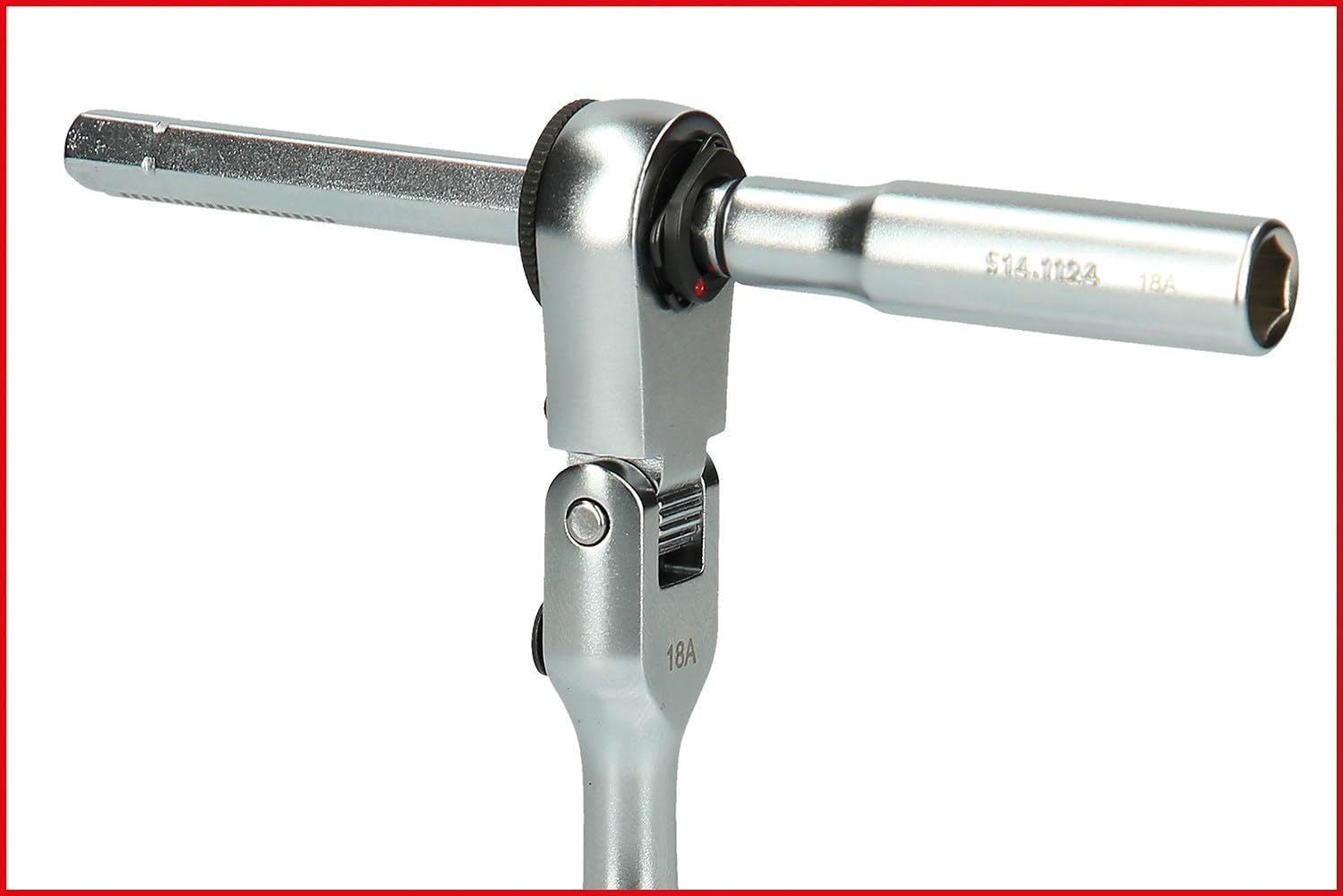 Detalle de Coffret 3 pièces de cliquet 1/4" avec porte-embouts et adaptateur pour douilles (KS TOOLS)