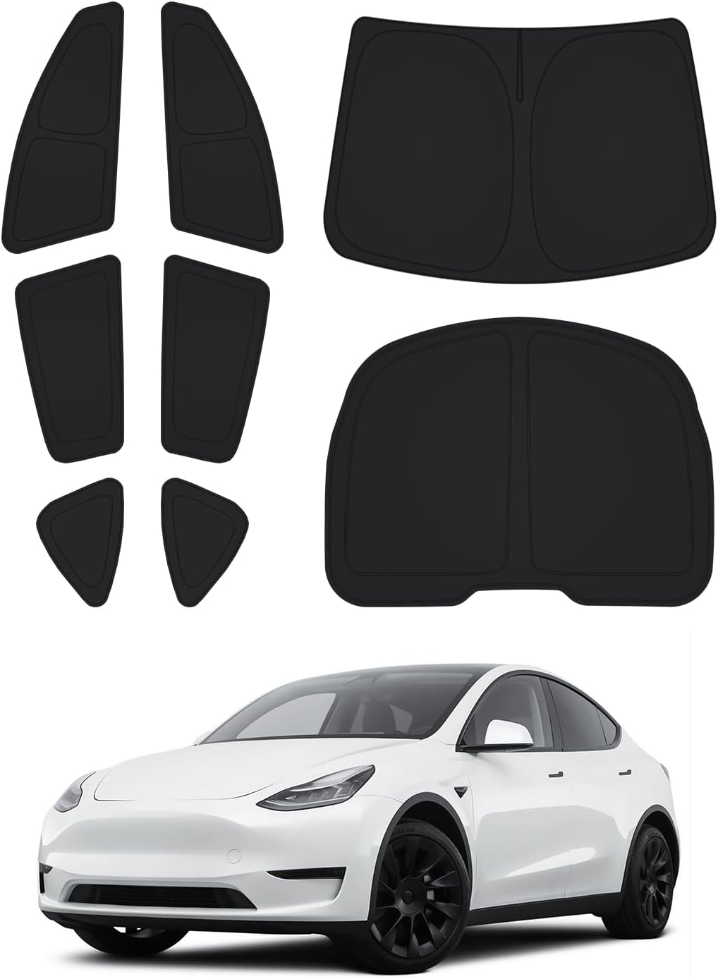 Detalle de Canvcle Window Sun Shade Set for Tesla Model Y