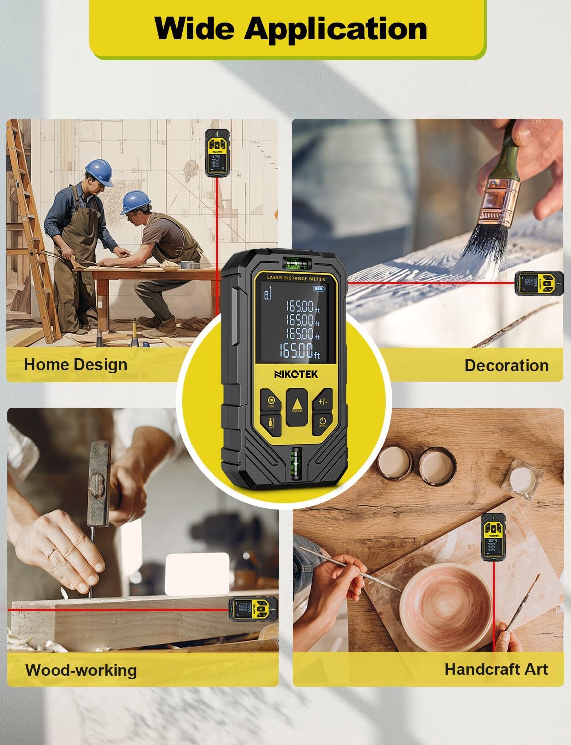 Thumbnail 6 de NIKOTEK Laser Distance Meter 50m