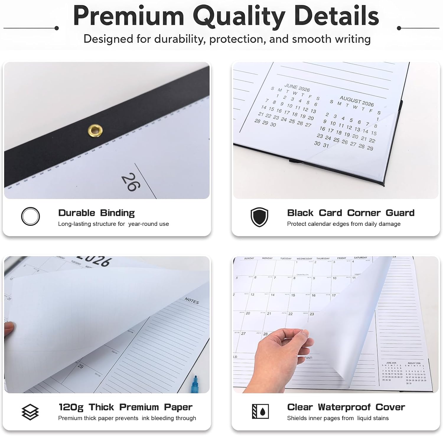 Detalle 2 de Extra Large Desk Calendar 2026–2027