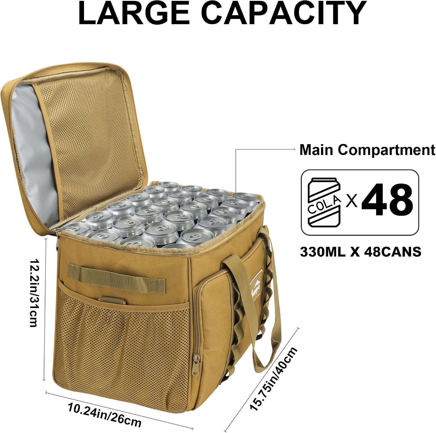 Thumbnail 1 de Youngoa Sac Isotherme 30L – Grand Sac Glacière Pliable et Étanche, 40 x 26 x 31 cm