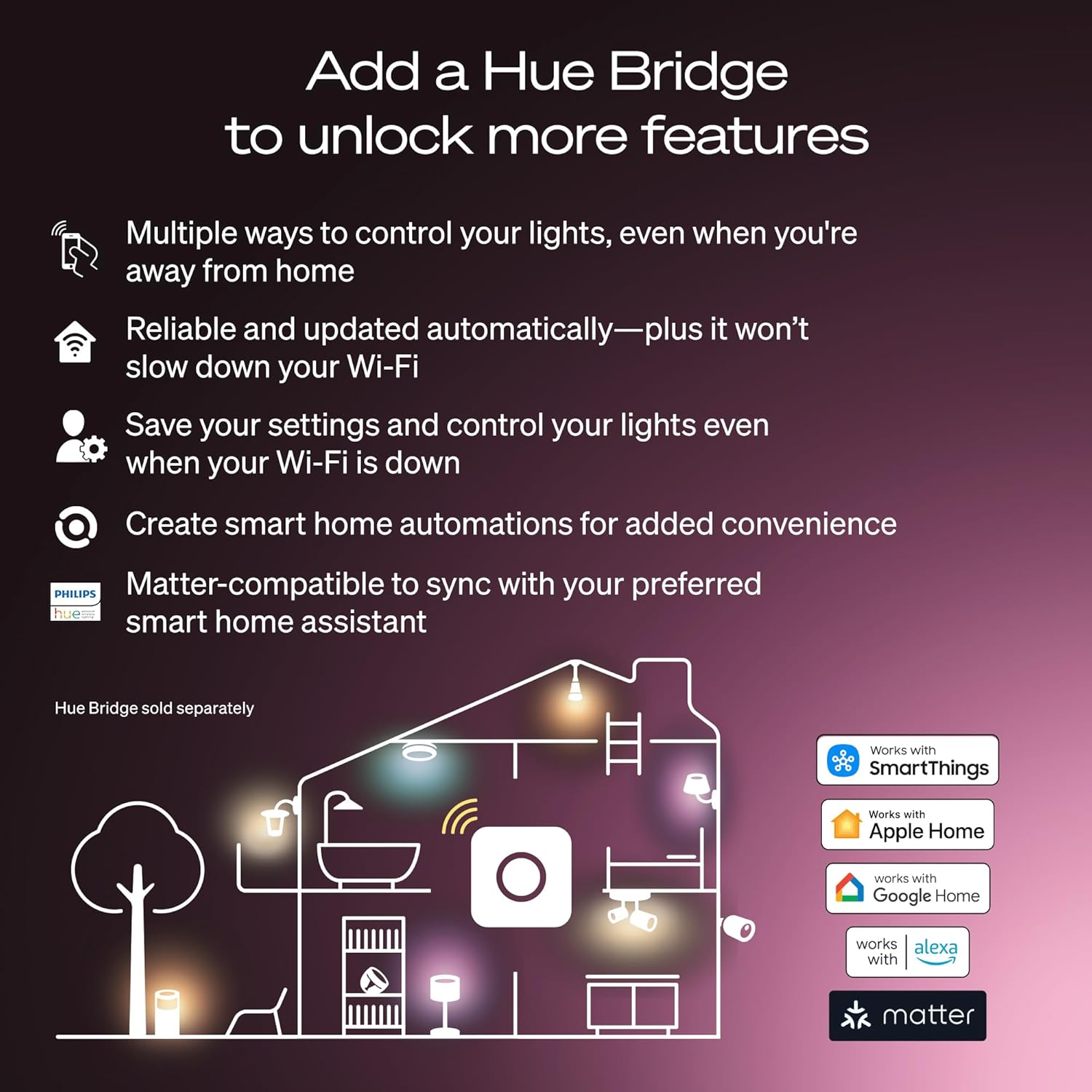 Thumbnail 4 de Philips Hue A19 Smart LED Bulb 1100 lm