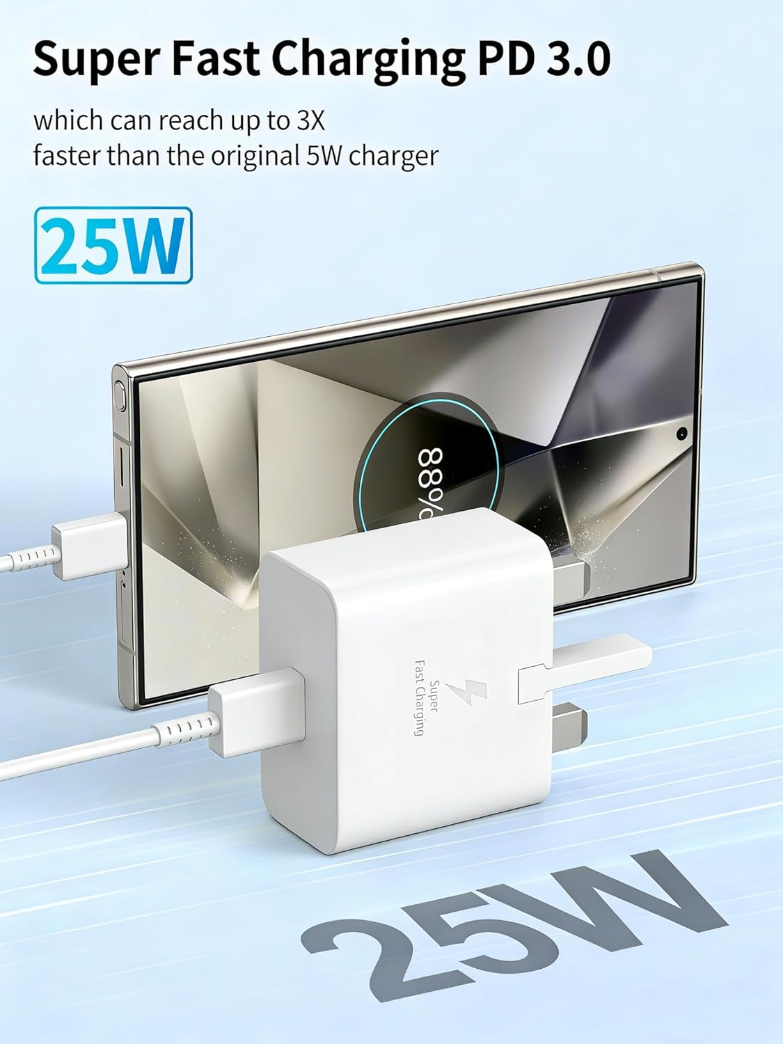 Thumbnail 4 de Samsung 25W Fast Charger with 2m USB‑C Cable