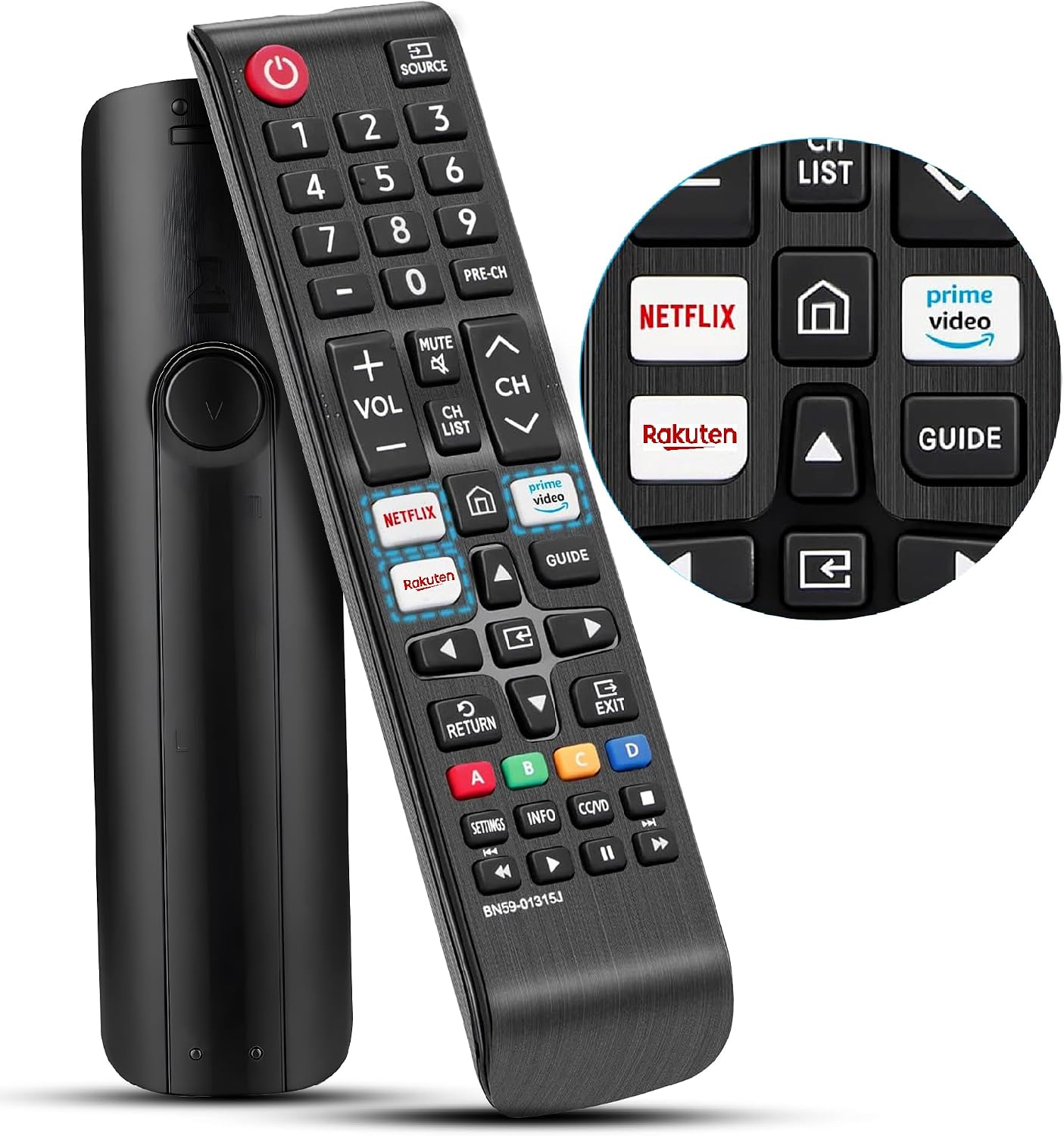 Detalle de Smart Samsung Universal TV Remote with Netflix, Prime Video & Rakuten Buttons