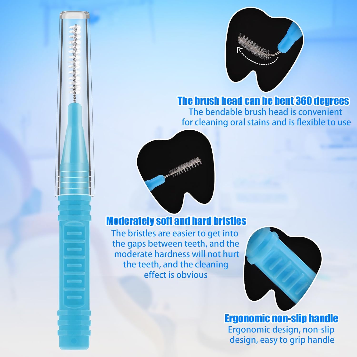 Detalle de RAYITO 100 Interdental Brushes 5 sizes 🪥