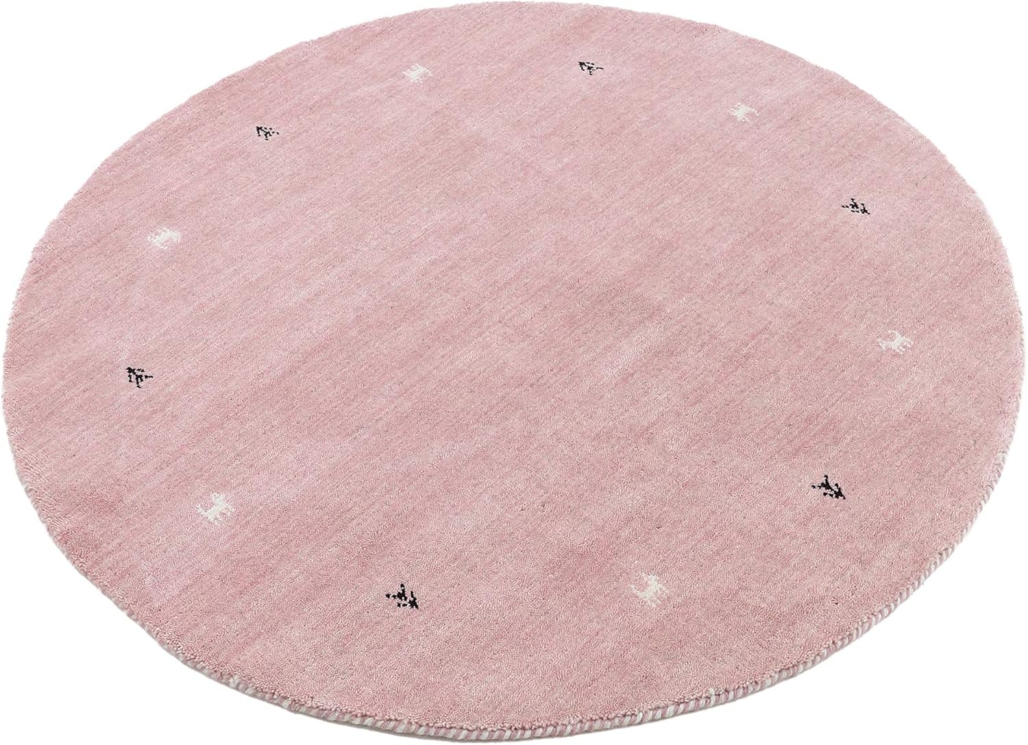 Thumbnail 1 de CarpetFine Alfombra Redonda Gabbeh Uni Rosa Ø 300 cm 🛋