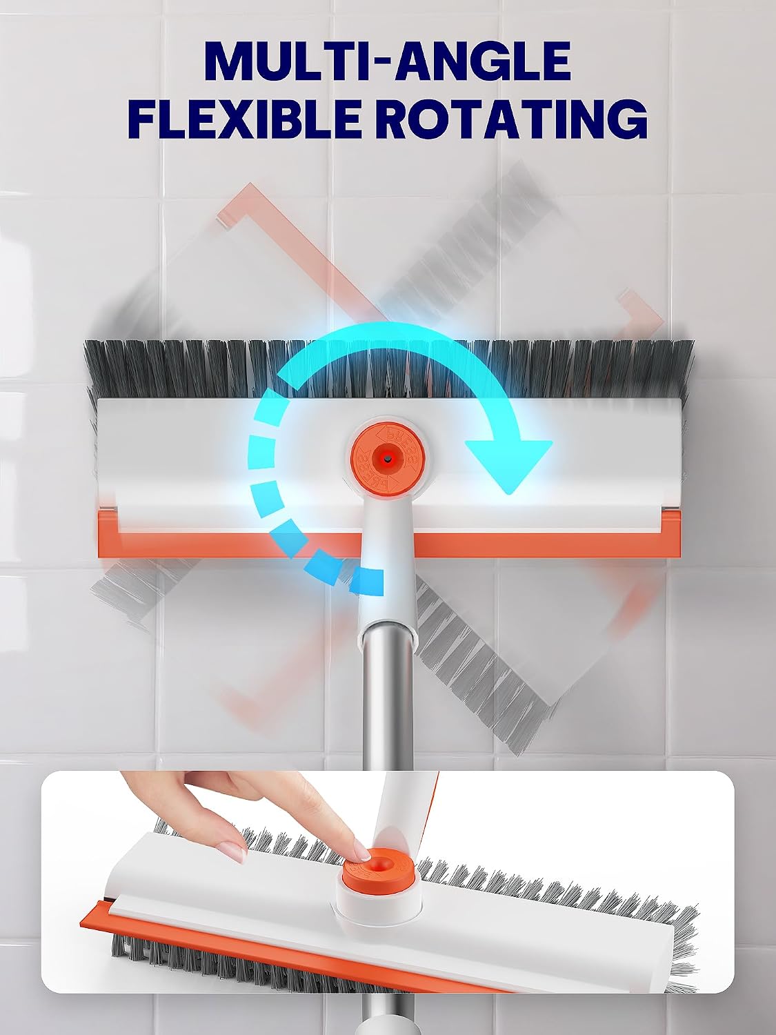 Detalle 2 de HelpX Floor Scrub Brush, Stainless Steel Handle