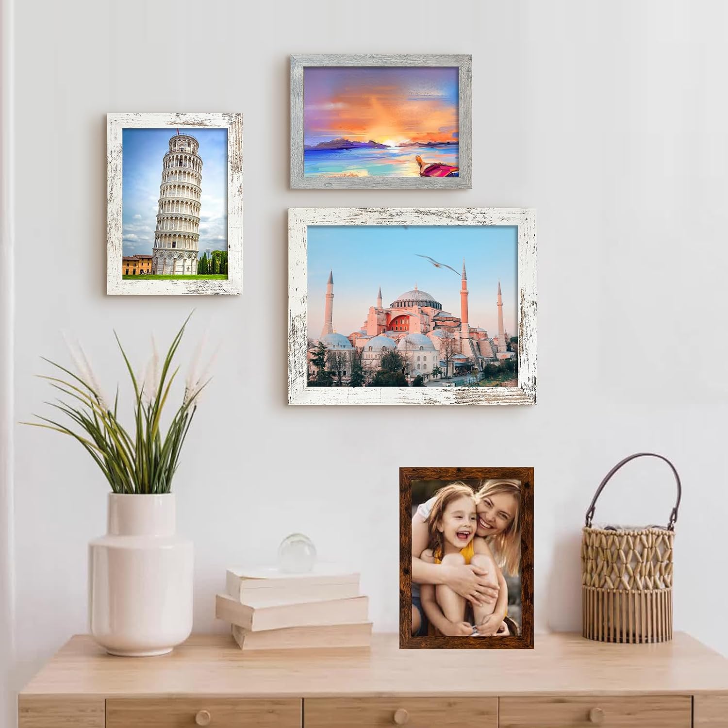 Detalle de LUCKYLIFE Picture Frames, 8 x 10-Inch