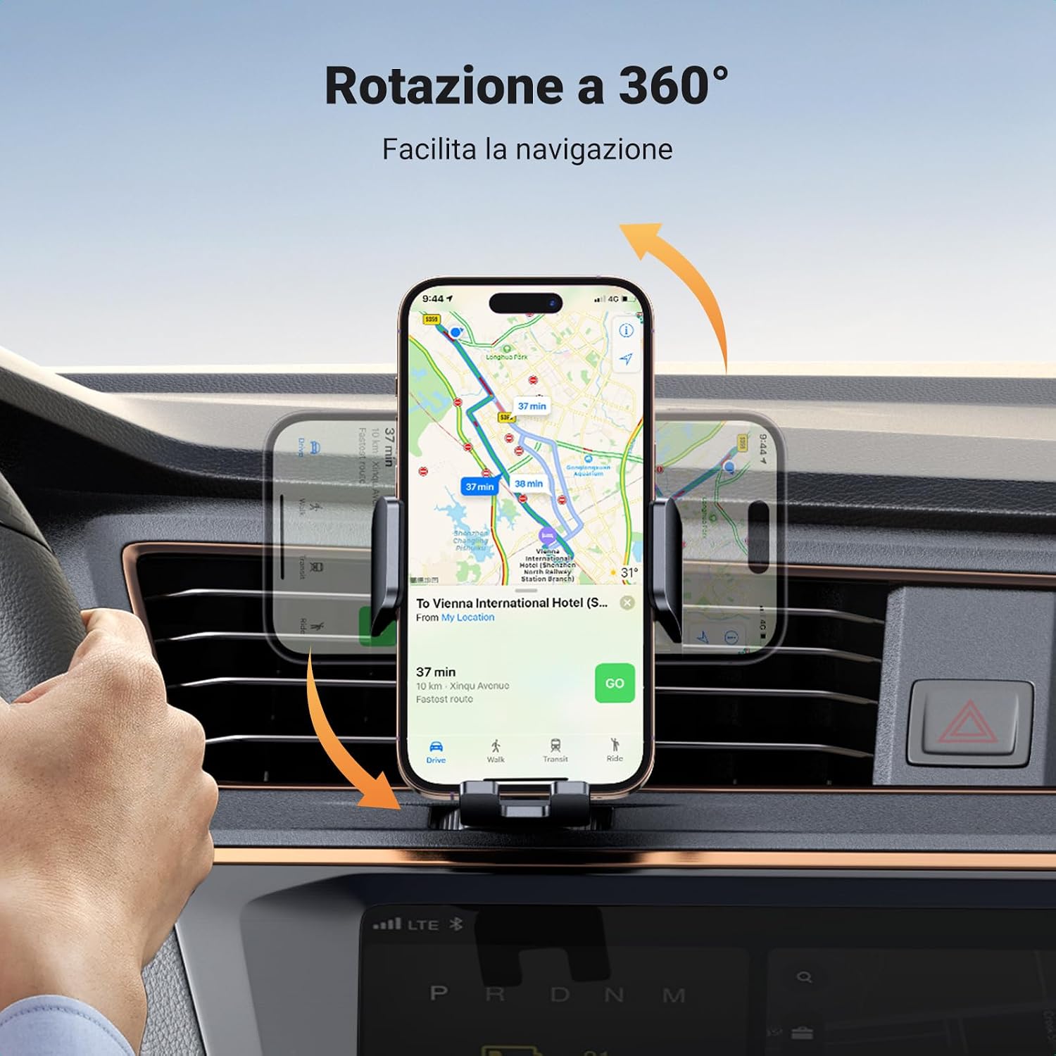 Thumbnail 6 de UGREEN Supporto Telefono Auto con Clip in Metallo e Ventilazione — Compatibile con iPhone 16/15/14 e Galaxy S24/S23 Ultra