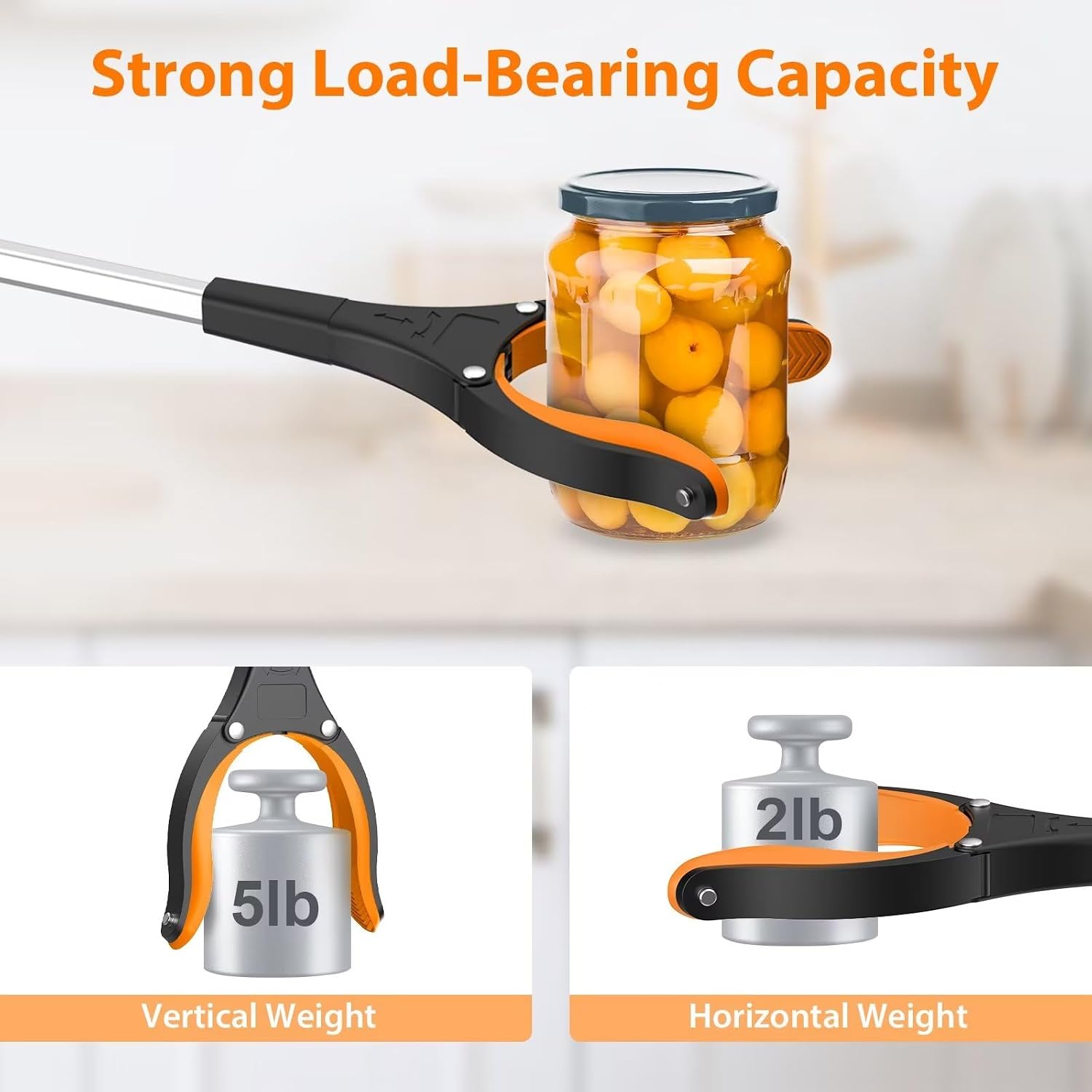 Thumbnail 1 de REWKCY 32-Inch Grabber Reacher, 2-Pack Folding Tool with Rotating Jaw & Magnet