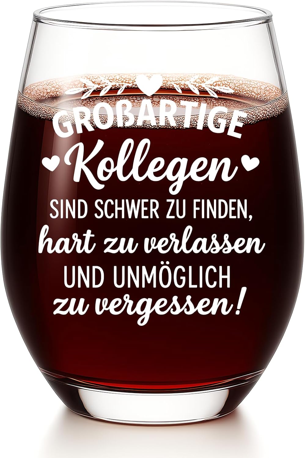 Diztoud Weinglas Abschiedsgeschenk 550 ml